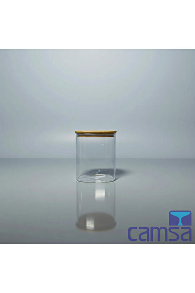 Queen’s Kitchen Glass Jar with Bamboo Lid 10X20 cm
