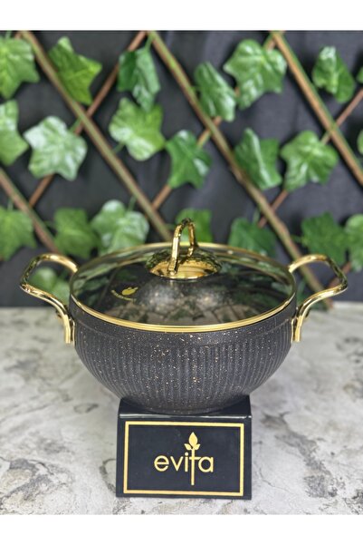 Evita My Golden Family Serisi Bio Granit 20cm Derin Tencere