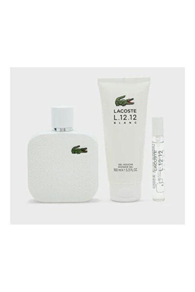 Lacoste Blanc L.12.12 100ml Edt + 10ml Edt + 100ml Αφρόλουτρο