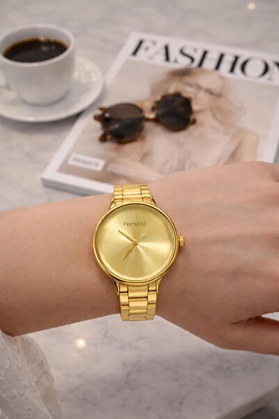 Ferrucci Women's Double Color Rose Gold Silver Metal Cord Wristwatch 2 Years ...