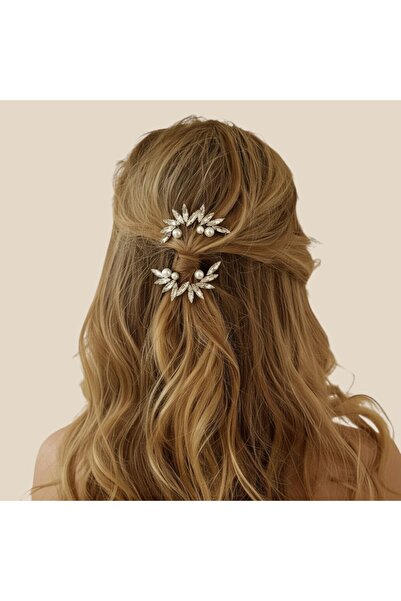 GlassySKY Αξεσουάρ μαλλιών με πέτρες και πέρλες, γάμος, νύφη, χένα, αρραβώνας...