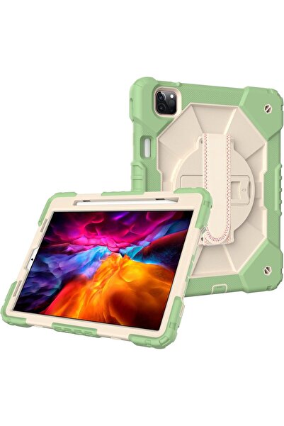 OEM iPad Air 5 / Air 4 10.9 Case - 3 Layer Protection, Rotating Stand, Belt S...