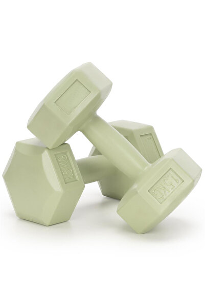 SERSIMO Set gantere hexagonale 2x1,5 kg, PP și umplutură bituminoasă, 21x11x1...