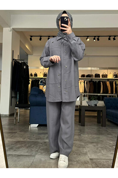 My Magazin Women's Cotton Tunic Trouser Set 4906