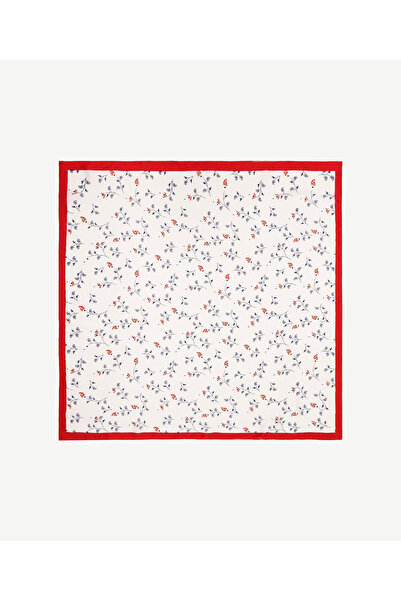 Yargıcı Çiçek Desenli Fular