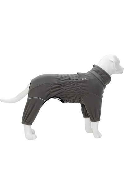 OEM Dog Winter Jacket - Reflective Fleece Vest , Windproof - Gray, Size 3XL