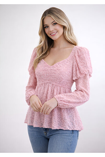 BLOUSE Dantel Esintisi Bluz