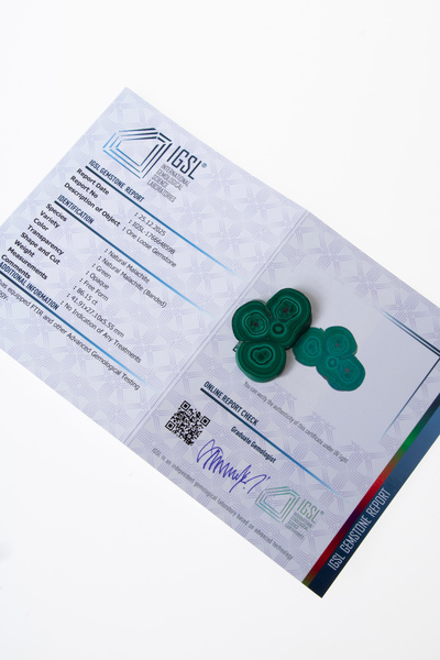 OSMANLI DOĞAL TAŞ Malahit Kabaşon (S.K. 534)