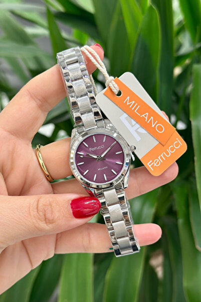 Ferrucci Orijinal Çelik Kordon Su Geçirmez 2 Yıl Garantili Kadın Kol Saati