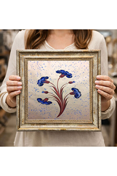 woodsia Διακοσμητικός Τετράγωνος Πίνακας με Κορνίζα DC0109