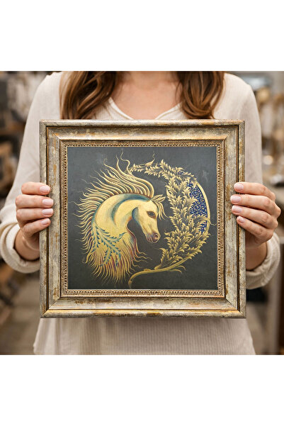 woodsia Tablou decorativ pătrat înrămat DC0112