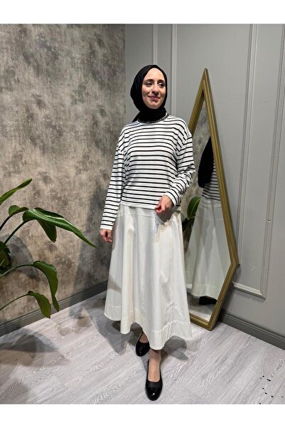 Venöve 26SSBLZ0005 Myles Kadın Bluz ÇİZGİLİ