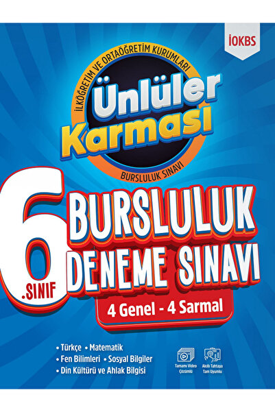 Efsane Yayınları 6.Sınıf Ünlüler Karması İOKBS Bursluluk Deneme Sınavı - 4 Ge...