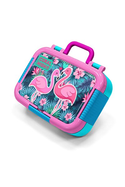 Coral High Παιδικό κουτί φαγητού από ανοξείδωτο ατσάλι με σχέδιο φλαμίνγκο σε...