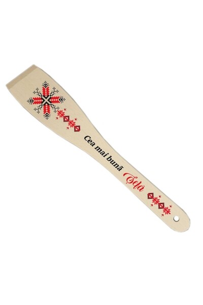OEM Spatulă decorativă personalizată cu dedicație Chef – Lemn 30 cm, Crem