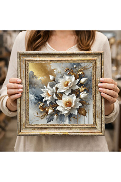 woodsia Tablou decorativ pătrat înrămat DC0118