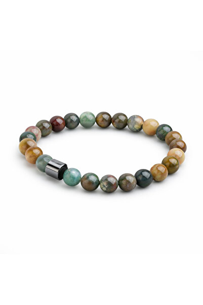 Handmade Magnetic bracelet made of lava stone beads