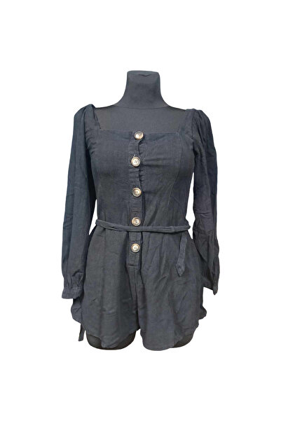 OEM ASOS Jumpsuit - Loose Viscose and Drapey Material, Casual Cut - Black, Si...