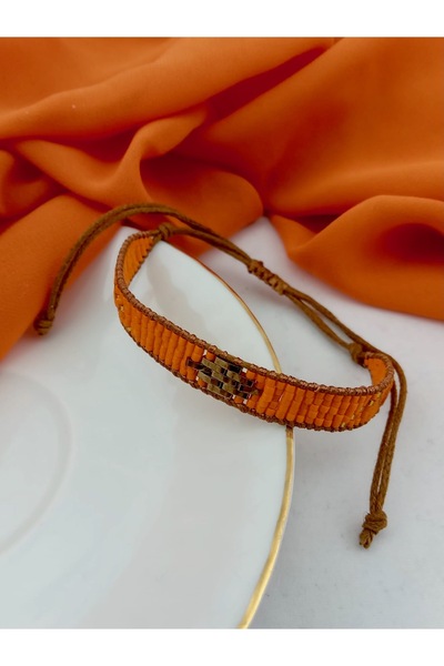 Orelia Takı Turuncu Miyuki Ayarlanabilir Etnik Bileklik