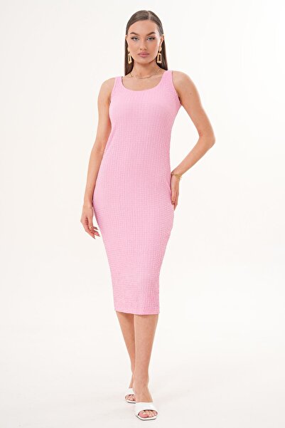 ŞİMAL Women's Thick Strapped Long Dress 260085 -