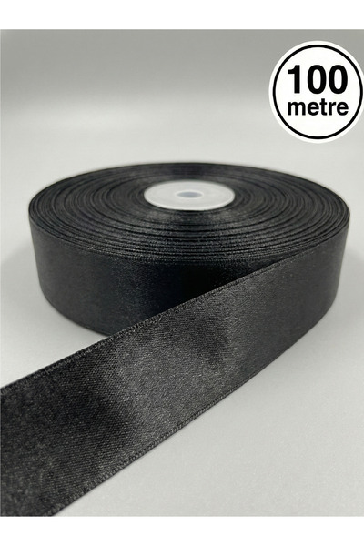 Massaltay 3 cm Satin Ribbon 100 Meters 1 Ball Shiny Decorative Hobby Engageme...