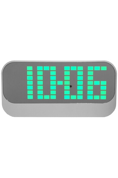 OEM Ceas digital matricial cu alarmă, calendar, termometru, verde