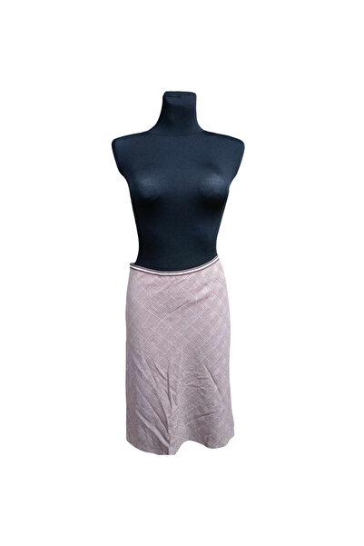 OEM MNG Midi Skirt - Wool and Viscose, Casual Elegant Style, Red, M