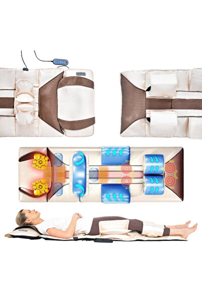 OEM Saltea de masaj cu telecomanda, piele ecologica, cu incalzire si perne de...