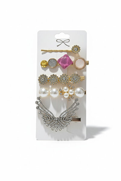 KANİNCHEN Set de catarame laterale din 5 piese cu detalii din piatră de perle...