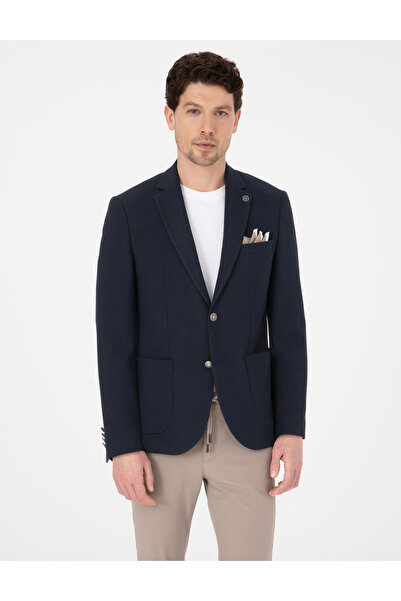 Pierre Cardin Navy Blue Slim Fit Jacket 50324266-Vr033