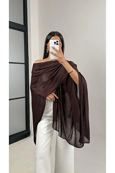 My Blog Brown Md Equivalent Design Knitwear Cape Shawl - 5241