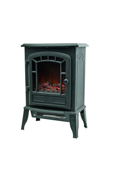 Home Șemineu electric panoramic, negru, 2000 W, 2 niveluri de încălzire