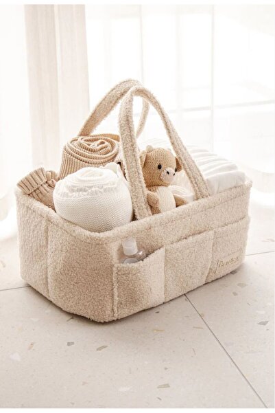 BEBİS Çok Amaçlı Kalın Teddy Anne Bebek Bakım Çantası, Dolap İçi Organizer