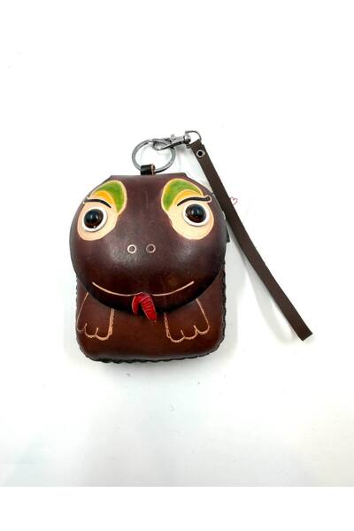 MD Moda Accessories Cute Snake Figured Leather Mini Wallet & Keychain