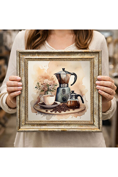 woodsia Διακοσμητικός Τετράγωνος Πίνακας με Κορνίζα DC0163