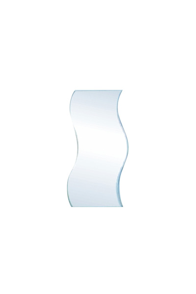 regata Oglindă de baie RO-005 Formă ondulată 45x145 cm, fără iluminat