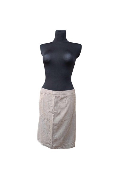 OEM Laura Ashley Midi Skirt - Viscose and Wool, Casual-Elegant Style, Size 40...