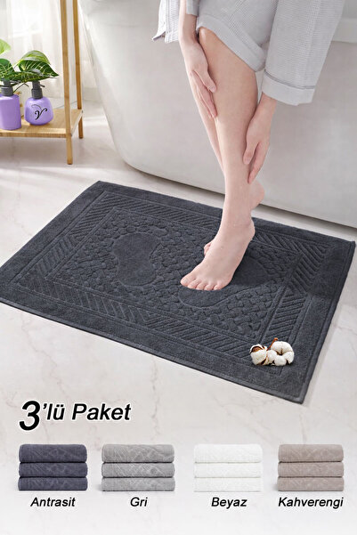 Vionel Home Pamuk komad ručnika za noge | Paket od 3 | Set ručnika | Kupatils...