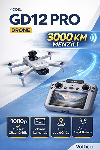 Voltico PRO GPS Akıllı Drone Profesyonel Çekim • Uzun Menzil • Akıllı Uçuş Te...