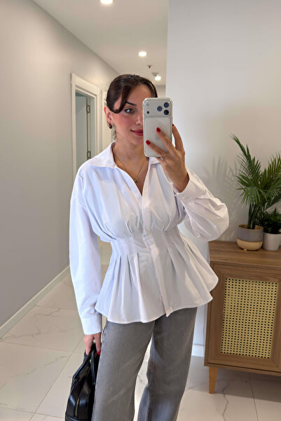 Sorridi Striped Premium Fabric Shirt with Waistband and Pockets