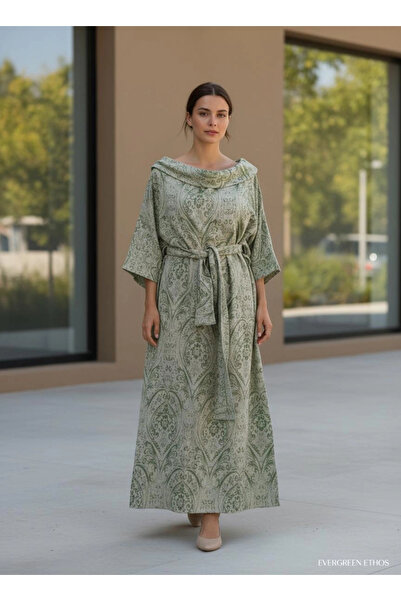 Su Koleksiyon Fresko Jakar Woven Cotton Dress