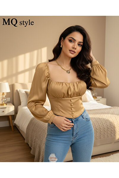 MQ "Serene" blouse in soft satin – modern elegance with a classic touch