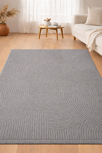 Merinos Rölyef Klasik Saçaklı Joy Kaymaz Taban Salon Mutfak Koridor Halı Yoll...