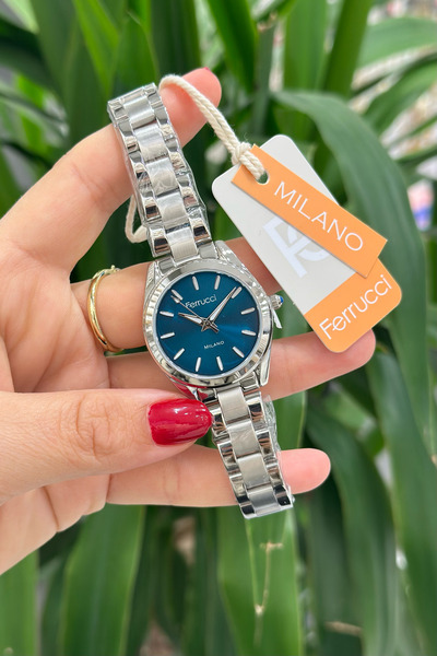 Ferrucci Orijinal Çelik Kordon Su Geçirmez 2 Yıl Garantili Kadın Kol Saati