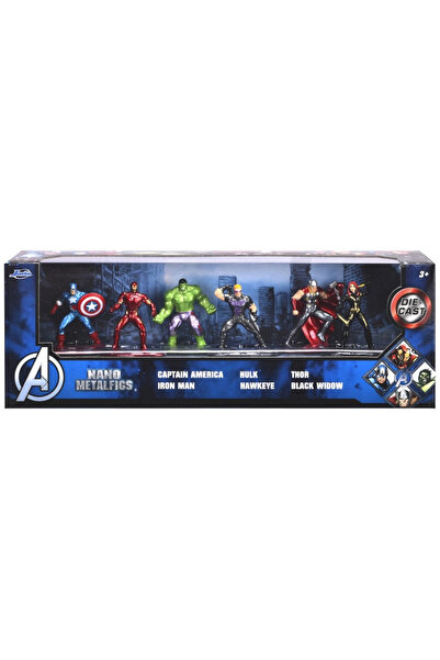 TOYFEST Jada Marvel Avengers Nano 6'lı Diorama Figür Paketi