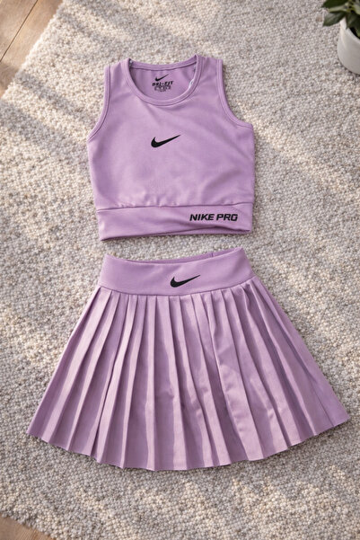 Uğur bebe Set costum de baie pentru fete de culoare liliac |   Top scurt și f...