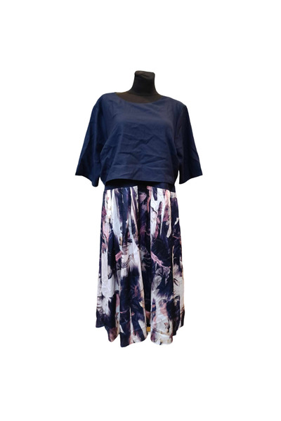 OEM Rochie Little Mistress Peste Genunchi - Eleganta, Poliester - Bleumarin, ...