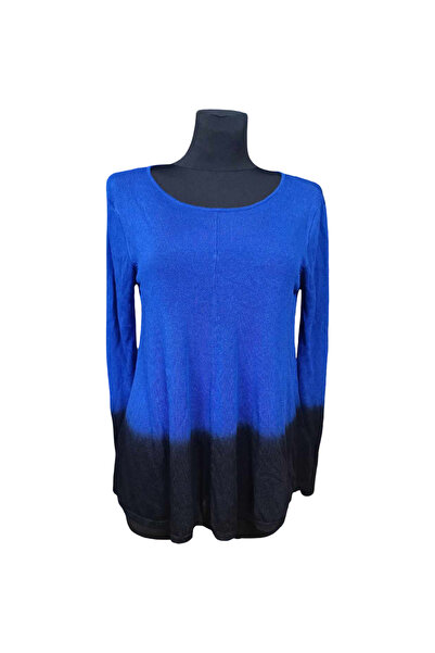 OEM Phase Eight Women's Sweater - 100% Viscose, Soft and Warm - Size 44, Blue