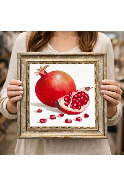 woodsia Διακοσμητικός Τετράγωνος Πίνακας με Κορνίζα DC0246