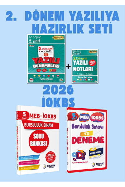 Tonguç Yayınları 5. Sınıf 2. Dönem Yazılı Notları ve Denemeleri + 5. Sınıf Bu...